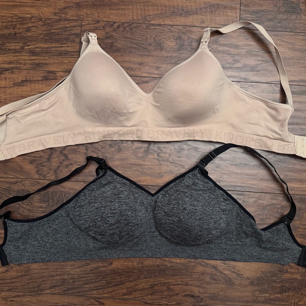 Kindred Bravely and Auden nursing bra bundle